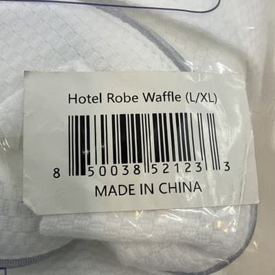 FluffCo Hotel Robe Waffle Robe Large / XL Unisex Premium Hotel Robe NEW - Thumbnail 3