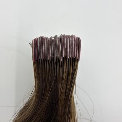 Glam Seamless 20” Body Wave Tape in Hair Extensions Rooted Honey Brown #8 NEW - Thumbnail 3