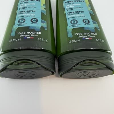 YVES ROCHER HAIR CARE Pure Detox Purifying Conditioner Set Two 6.7oz Bottles New - Thumbnail 3