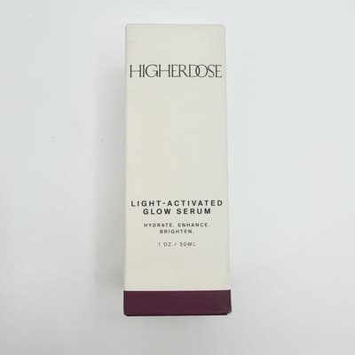 HigherDOSE Red Light Face Mask Serum Light Activated Glow Serum 1 oz NEW - Thumbnail 6
