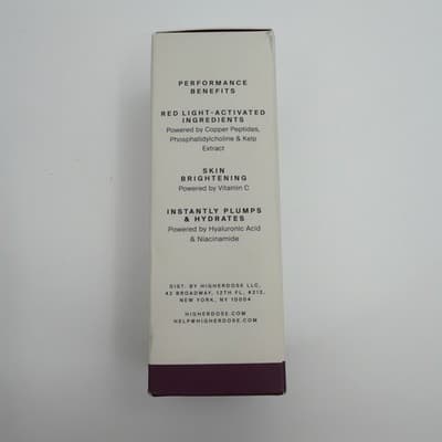 HigherDOSE Red Light Face Mask Serum Light Activated Glow Serum 1 oz NEW - Thumbnail 2