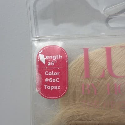 Hotheads Tape In Extensions LUSH Originals 26” 20 Pieces Topaz #60C Blonde NEW - Thumbnail 3