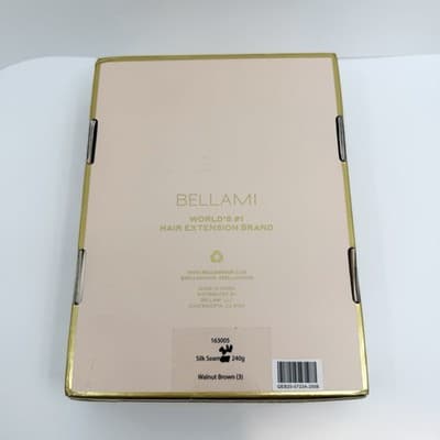 BELLAMI Silk Seam 26” Hair Clip In Walnut Brown #3 6 Clip In Set New Open Box - Thumbnail 2