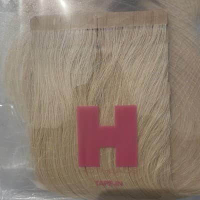 Hotheads Tape In Extensions LUSH Originals 26” 20 Pieces Topaz #60C Blonde NEW - Thumbnail 2