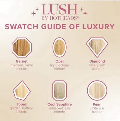 Hotheads Tape In Extensions LUSH Originals 26” 20 Pieces Topaz #60C Blonde NEW - Thumbnail 8