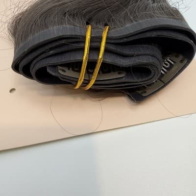 BELLAMI Silk Seam 26” Hair Clip In Walnut Brown #3 6 Clip In Set New Open Box - Thumbnail 5