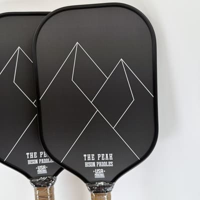 2 PACK Bison Paddles Pickleball Paddles THE PEAK Raw Carbon Face Foam NEW - Thumbnail 6