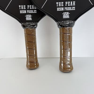 2 PACK Bison Paddles Pickleball Paddles THE PEAK Raw Carbon Face Foam NEW - Thumbnail 7