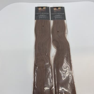 HOTHEADS 2 PACK Ultimates Tape In Extensions 18-20” #30 Light Red Brown NEW - Thumbnail 4