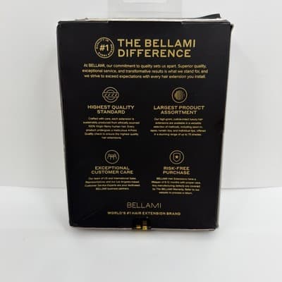 Bellami Professional Straight Flex Weft 16” Dark Brown #2 New Open Box 120g - Thumbnail 3