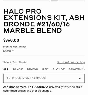 Bellami Halo Pro Hair Extension 14” Ash Bronde MB-21/60/16 120 Gr New Open Box - Thumbnail 12