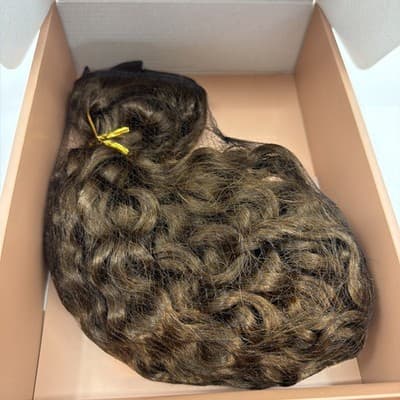 BELLAMI Silk Seam Textured Clip Ins Chocolate Brown #4 3A Curl Pattern 20” 230g - Thumbnail 2