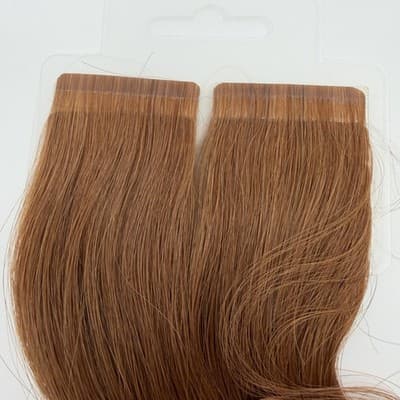 HOTHEADS Hair Extensions Original Tape In 22-24” 130 (Copper Red) 20 Pieces NEW - Thumbnail 3