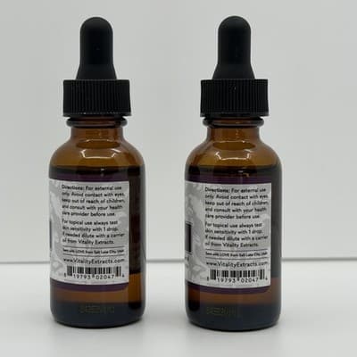 VITALITY EXTRACTS LASH ENVY 2 Pack Pure Essential Oil Blend Dropper Top NEW - Thumbnail 2
