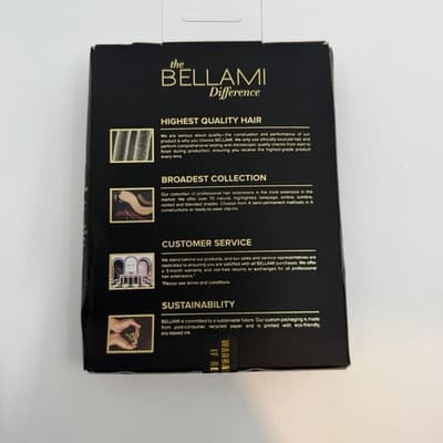 Bellami Flex Weft 16” Off Black Mocha Crème 3 SECTIONS READ DESCRIPTION! - Thumbnail 3