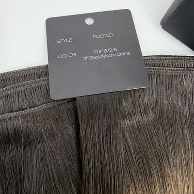 Bellami Flex Weft 16” Off Black Mocha Crème 3 SECTIONS READ DESCRIPTION! - Thumbnail 5