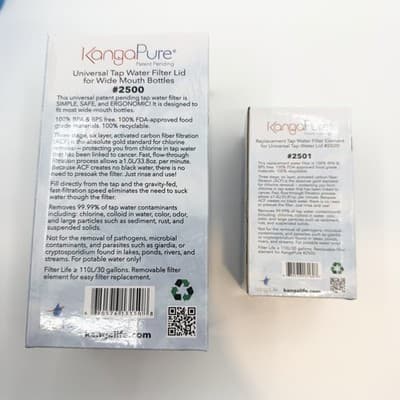 KangaPure Water Filter New 2500 2501 Filters Replacements And Blue Water Bottle - Thumbnail 3