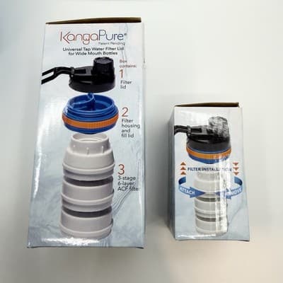 KangaPure Water Filter New 2500 2501 Filters Replacements And Blue Water Bottle - Thumbnail 4