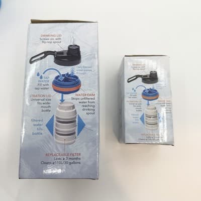 KangaPure Water Filter New 2500 2501 Filters Replacements And Blue Water Bottle - Thumbnail 2