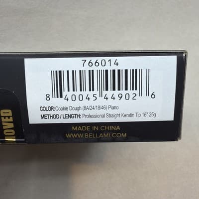 Bellami Professional K Tip Hair Extensions 16” Cookie Dough Piano NEW SEALED 25g - Thumbnail 2
