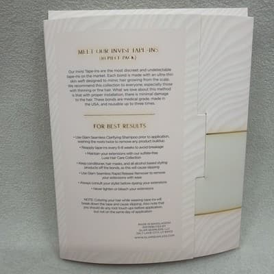 Glam Seamless 20” Invisi Tape In Hair Extension Santa Monica Rooted Blonde NEW - Thumbnail 5