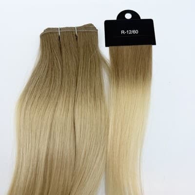 Donna Bella Hybrid Weft Extension Half Pack 22” #7N-10N Rooted NEW Remy Hair - Thumbnail 4