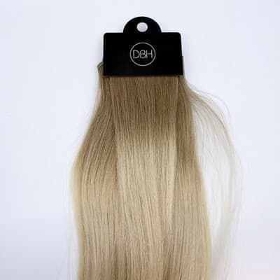 Donna Bella Hybrid Weft Extension Half Pack 22” #7N-10N Rooted NEW Remy Hair - Thumbnail 5