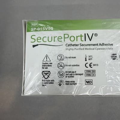 SecurePortIV Catheter Adhesive H.B. Fuller SP-015V50 50 Vials SEALED EXP 10/26 - Thumbnail 5