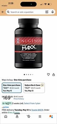2 PACK Nugenix Total-T Maxx - Maximum Total Testosterone Booster for Men NEW - Thumbnail 7