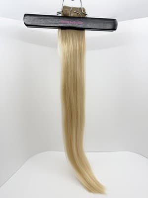 Donna Bella Hybrid Weft Extension Half Pack 22” #7N-10N Rooted NEW Remy Hair - Thumbnail 2