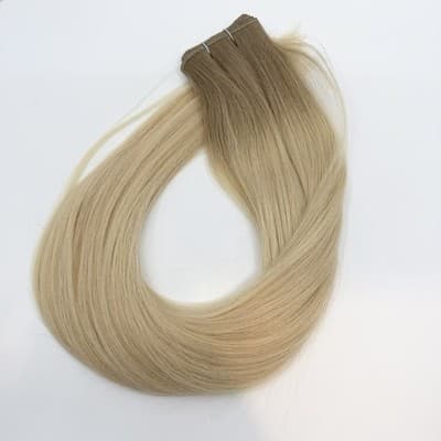 Donna Bella Hybrid Weft Extension Half Pack 22” #7N-10N Rooted NEW Remy Hair - Thumbnail 3