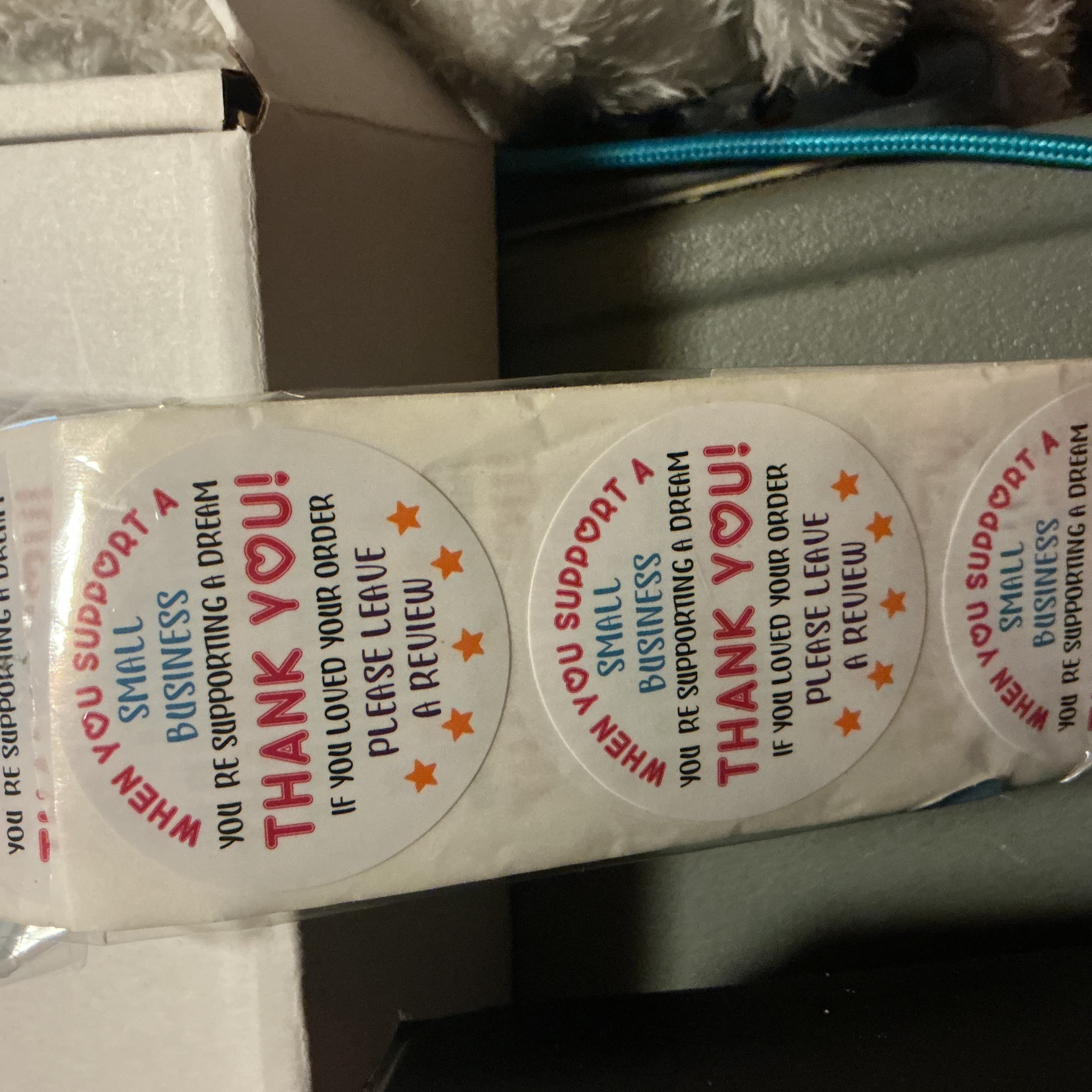 ★ 75 Small Business Thank You Review Stickers | Round Packaging Labels - Thumbnail 3
