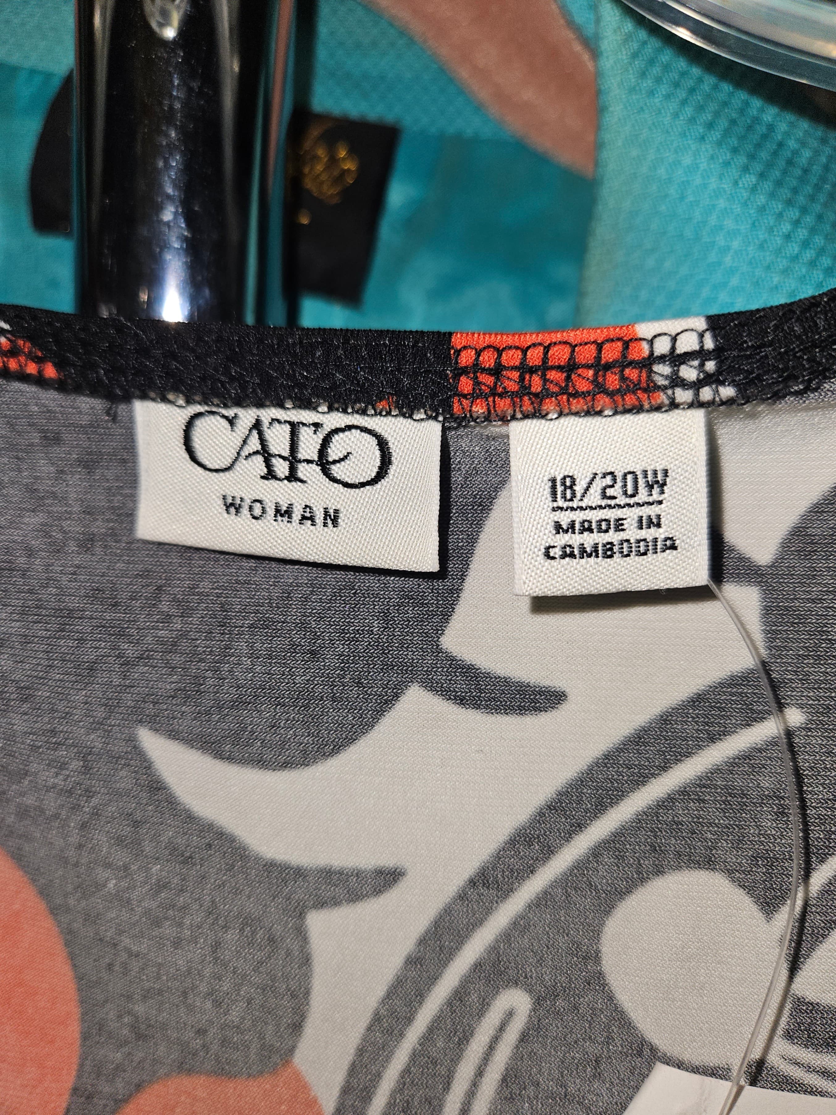 Cato Women's Sleeveless Floral Top Size 18/20 - Thumbnail 2