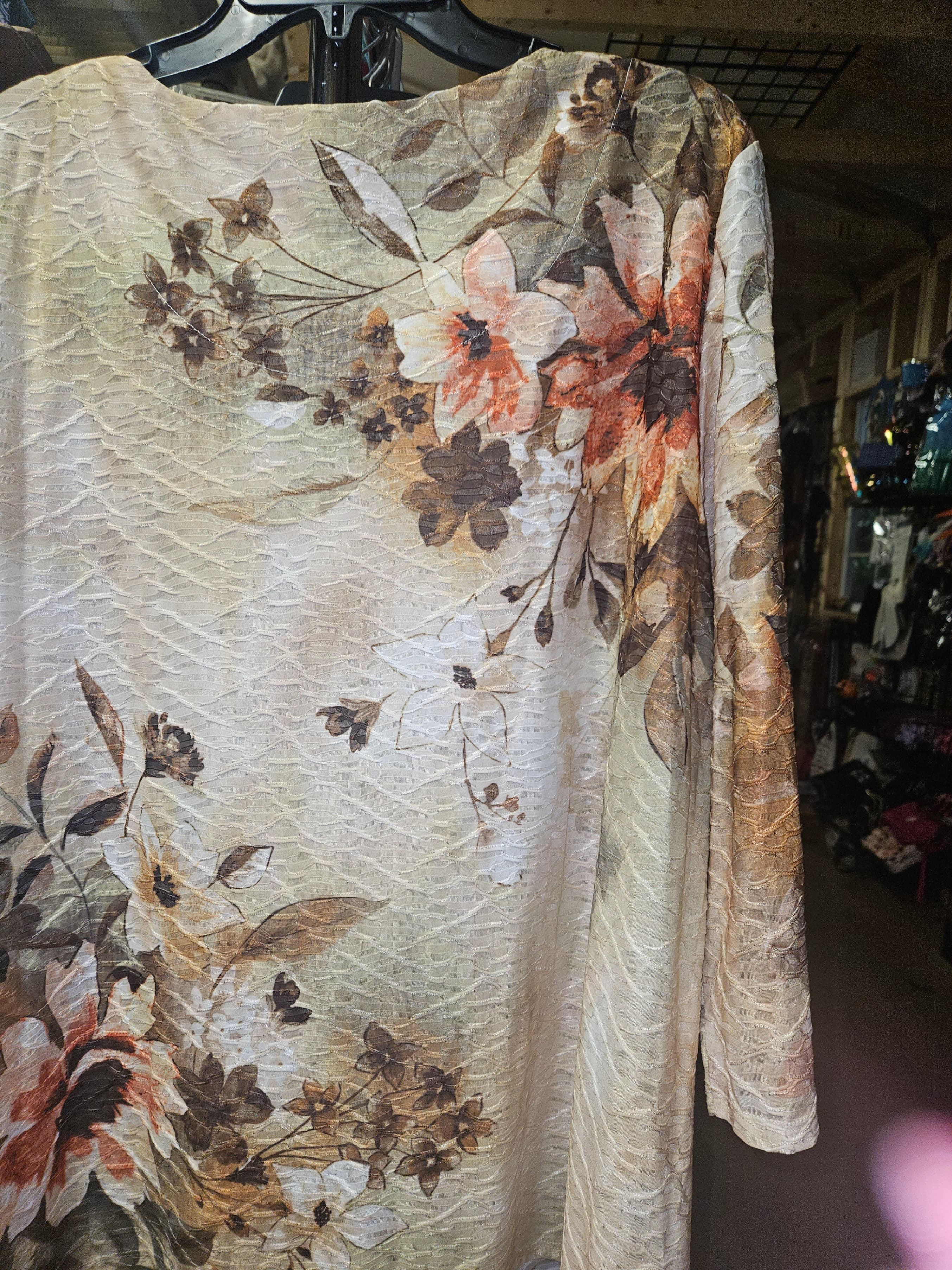 Alred Dunner Crew Neck Blouse - Thumbnail 3
