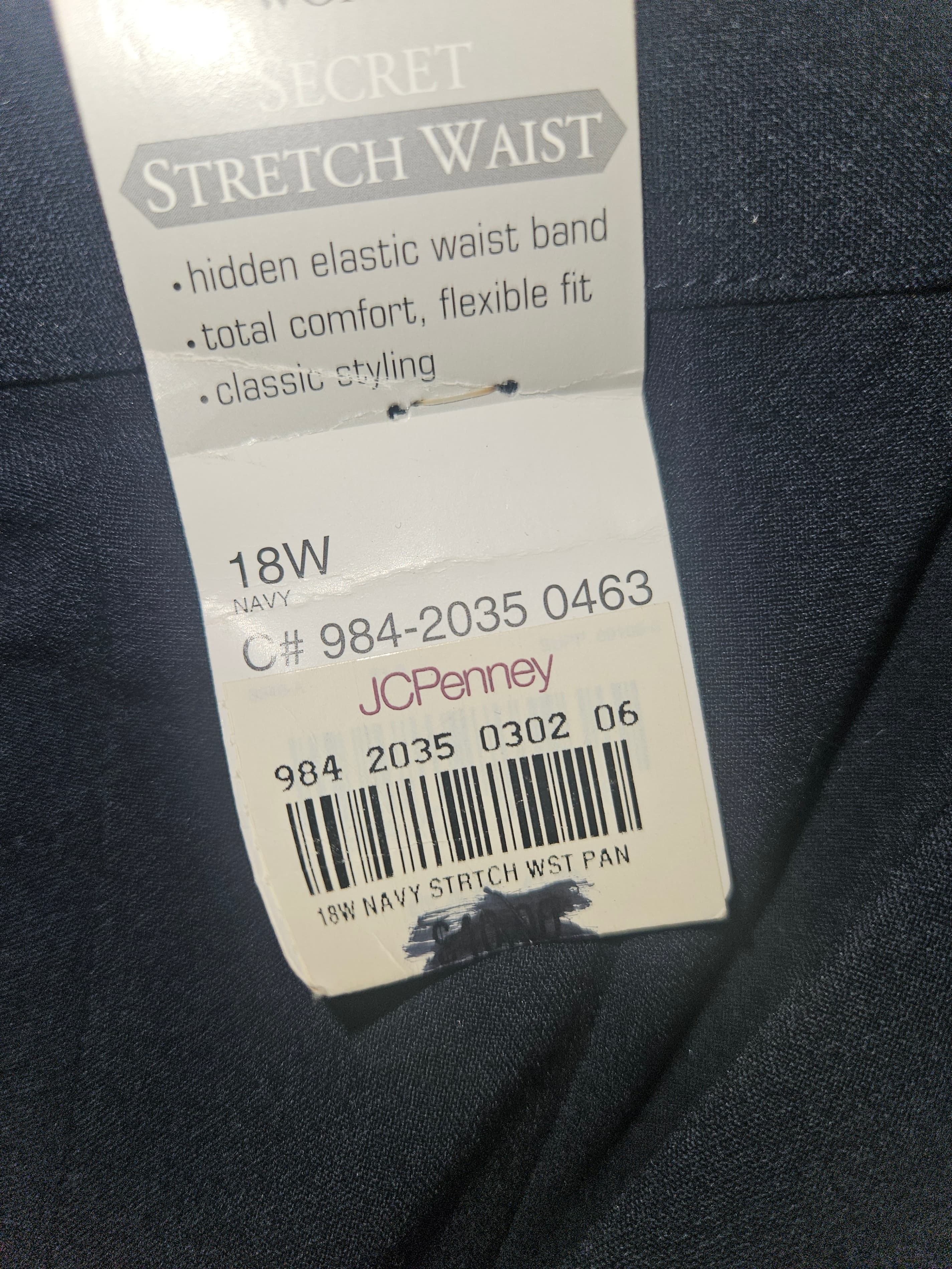 Alfred Dunner Black Dress Pants Size 18 W - Thumbnail 2