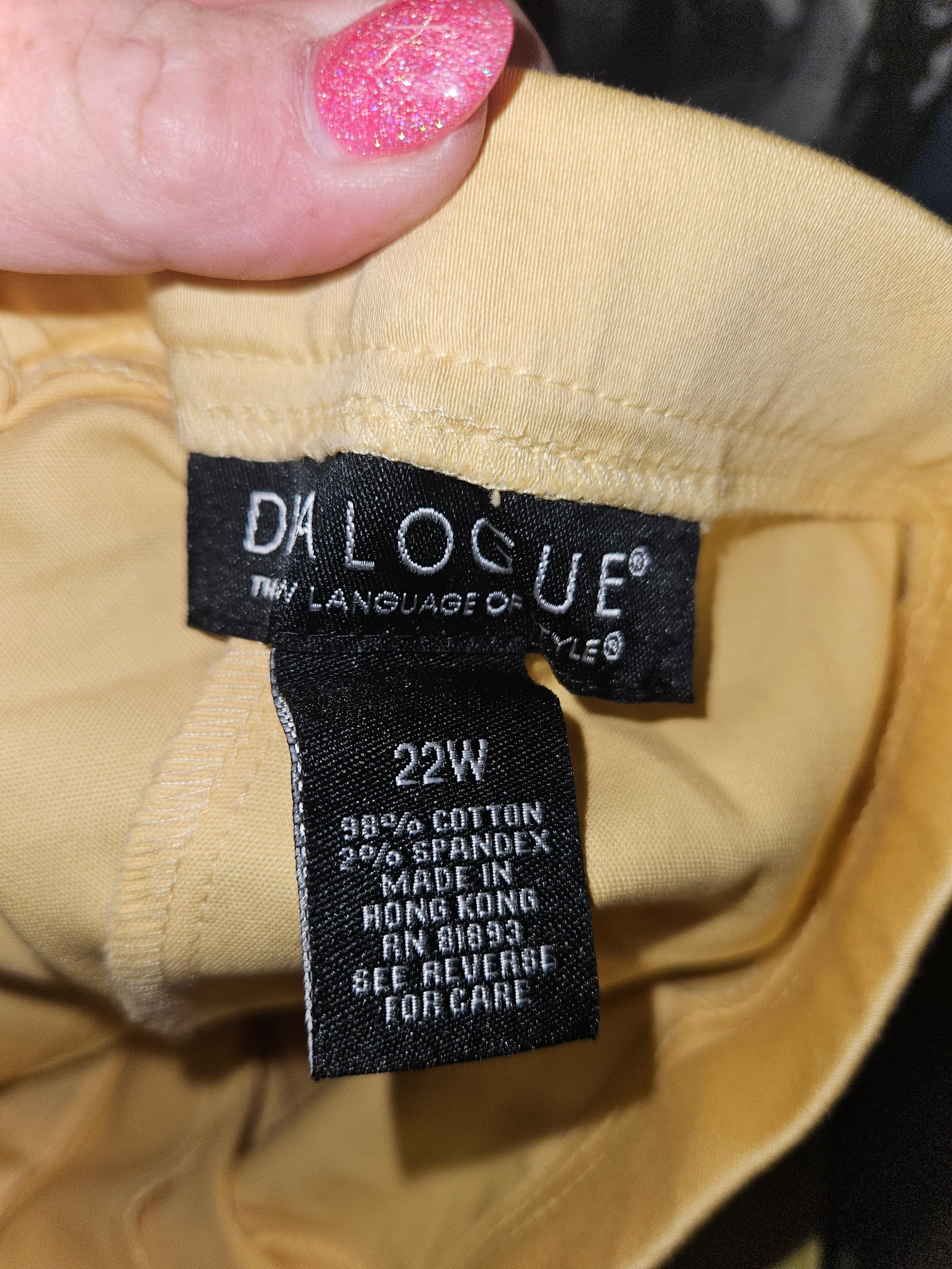 Exclusives Yellow Pants size  22W - Thumbnail 2