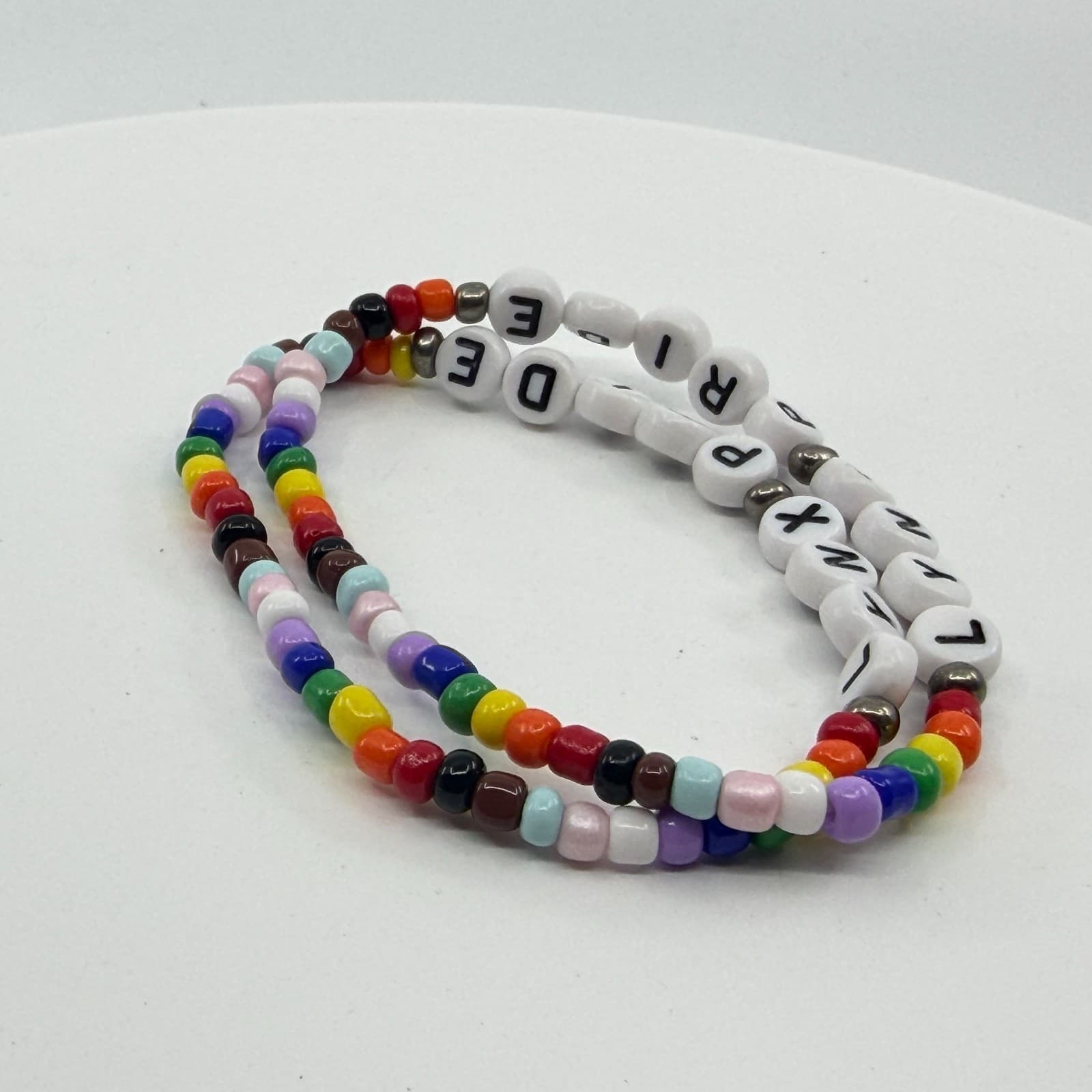 Rainbow Pride Beaded Bracelet Set Y2K Festival Statement Gift LYNX PRIDE Classic - Thumbnail 7