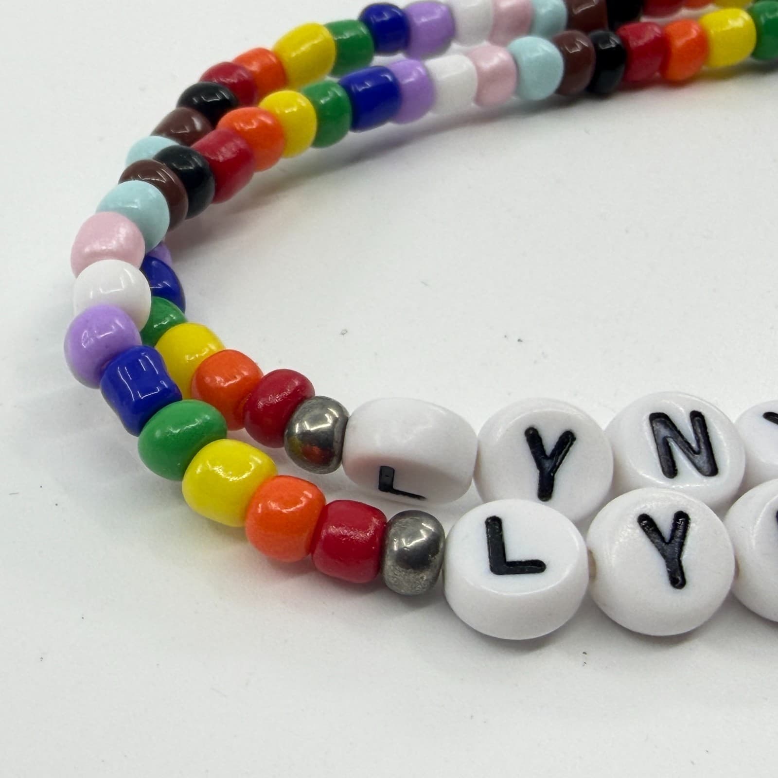 Rainbow Pride Beaded Bracelet Set Y2K Festival Statement Gift LYNX PRIDE Classic - Thumbnail 5