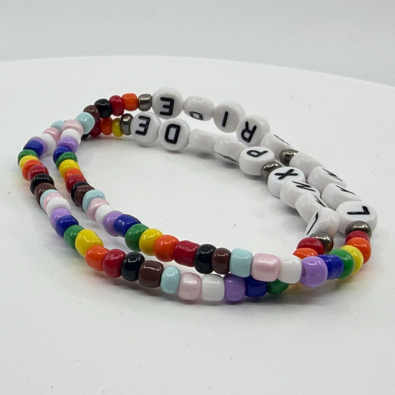 Rainbow Pride Beaded Bracelet Set Y2K Festival Statement Gift LYNX PRIDE Classic - Thumbnail 6