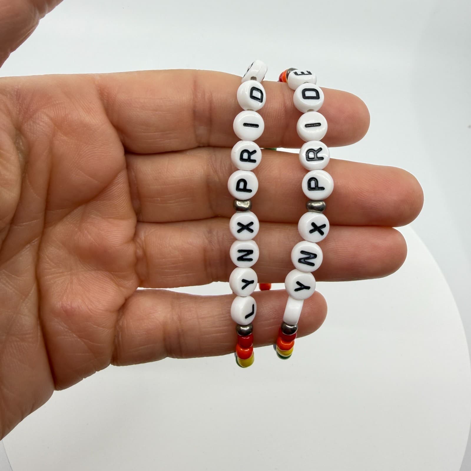 Rainbow Pride Beaded Bracelet Set Y2K Festival Statement Gift LYNX PRIDE Classic - Thumbnail 8