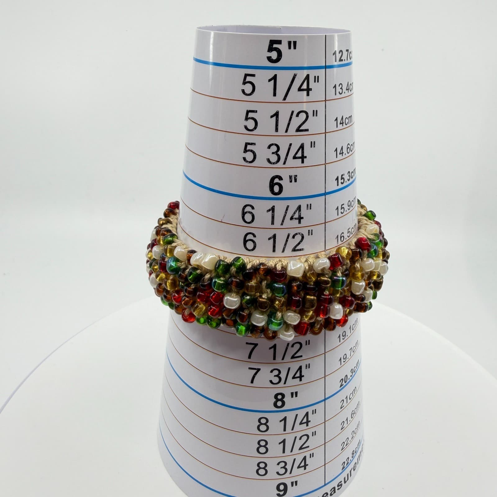 Boho Macrame Multi Color Glass Seed Bead Chunky Statement Bracelet Festival - Thumbnail 8