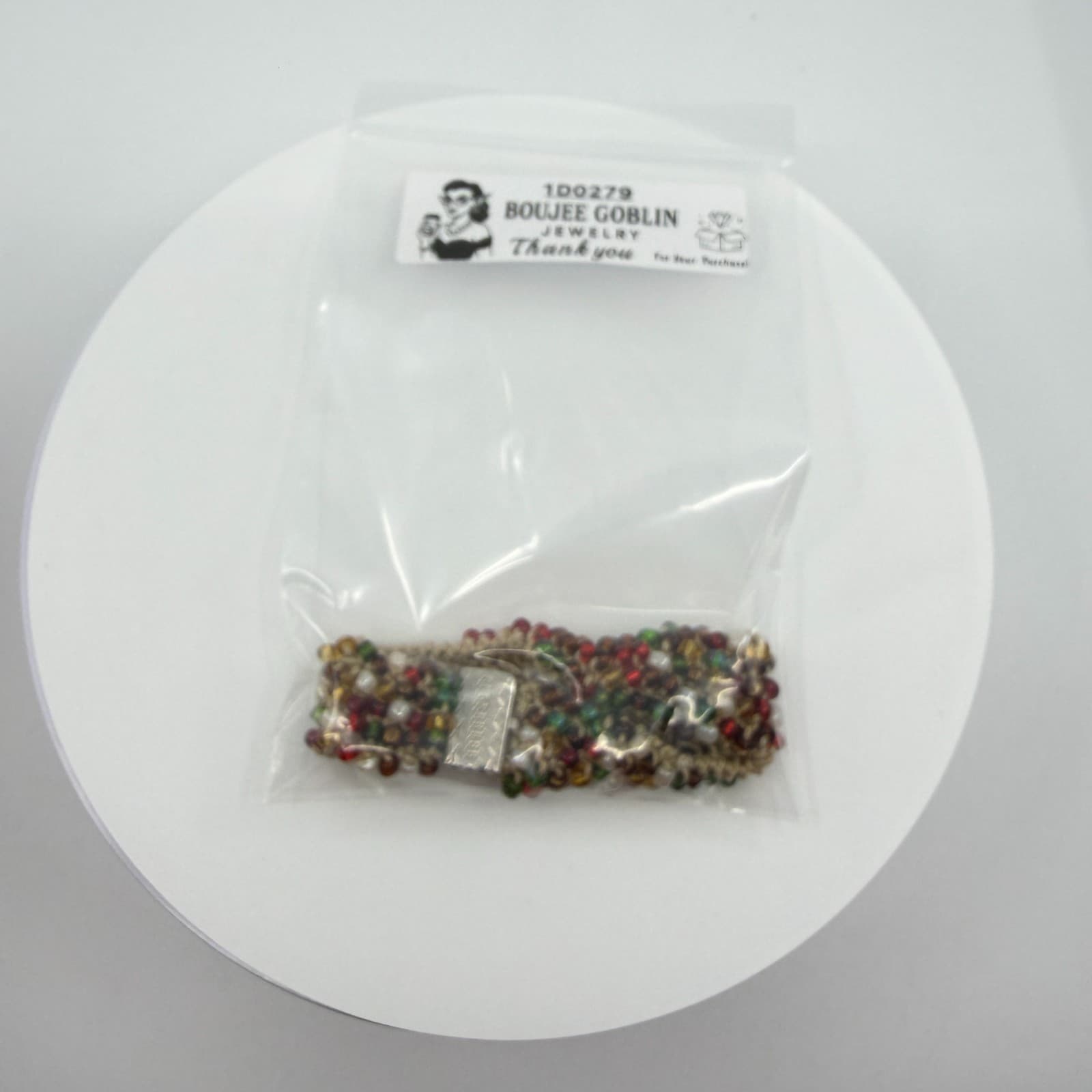 Boho Macrame Multi Color Glass Seed Bead Chunky Statement Bracelet Festival - Thumbnail 9