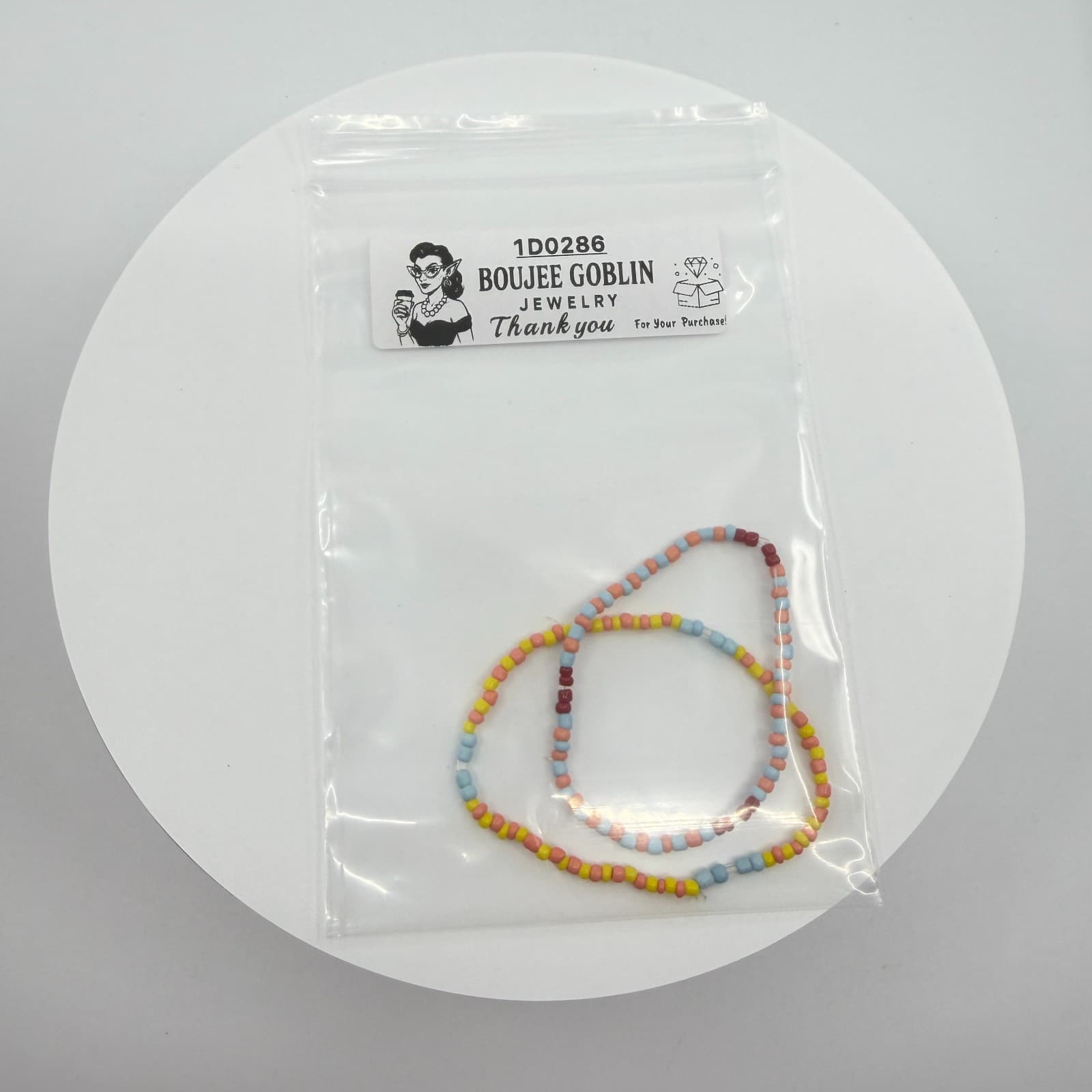 Boho Pastel Seed Bead Anklet Set Layering Festival Beach Summer Jewelry Gift - Thumbnail 9
