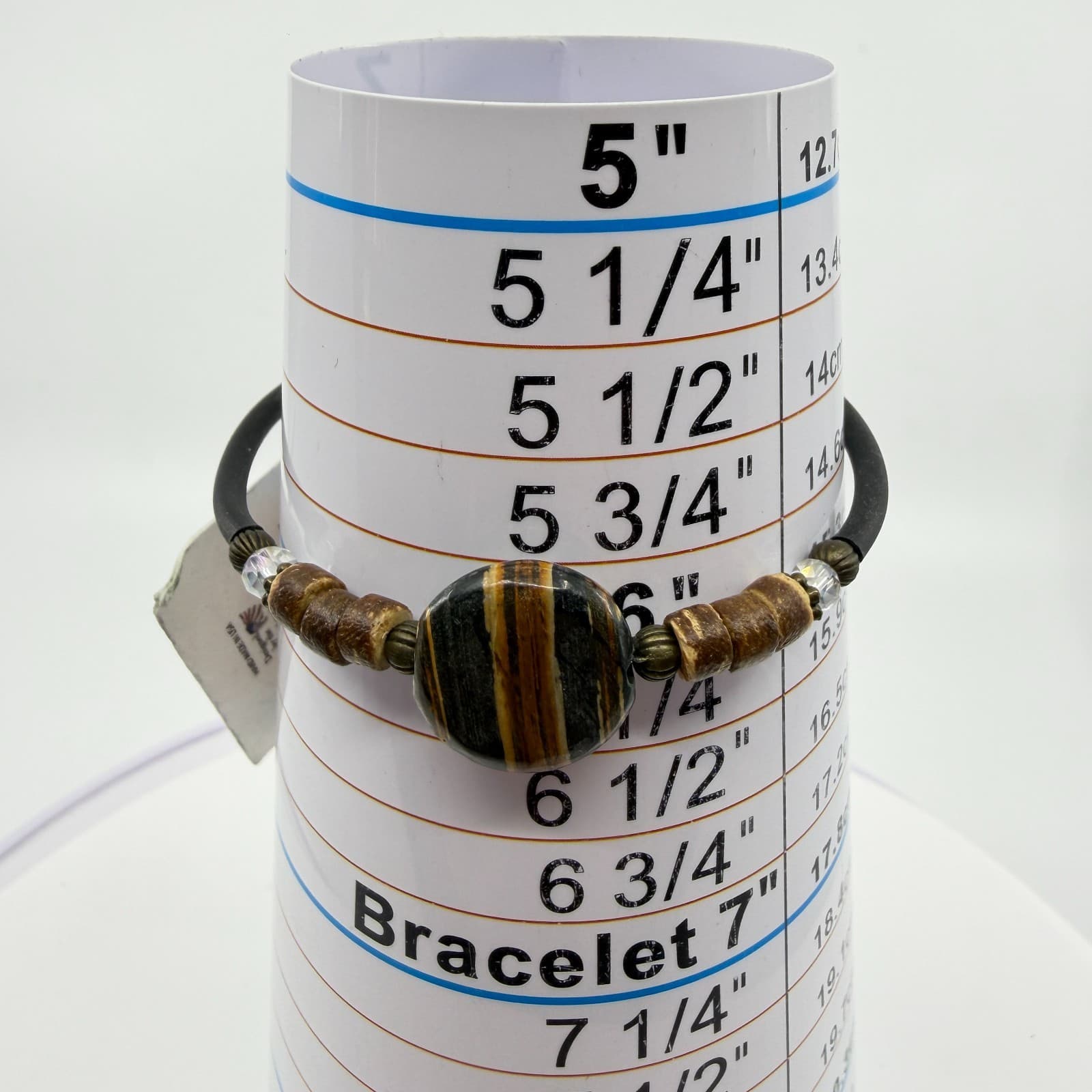Luzluna Import Tiger Eye Crystal Memory Wire Wrap Bracelet Cottagecore Boho Gift - Thumbnail 9