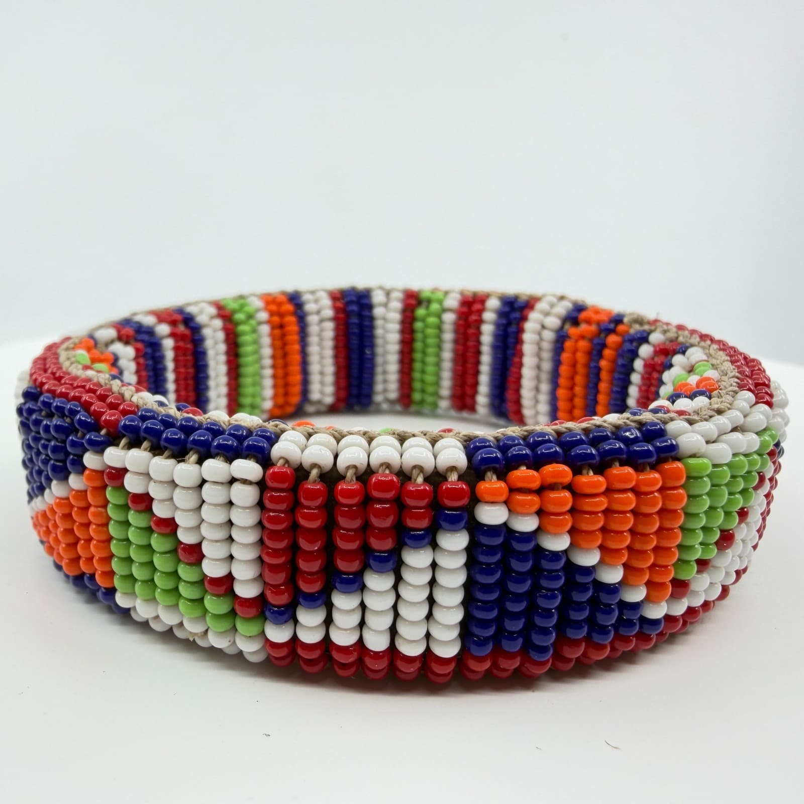 Boho Colorful Seed Bead Chunky Bangle Cuff Bracelet Festival Gift Statement - Thumbnail 3