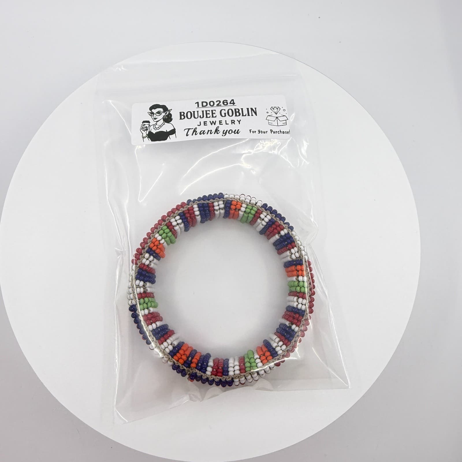Boho Colorful Seed Bead Chunky Bangle Cuff Bracelet Festival Gift Statement - Thumbnail 8