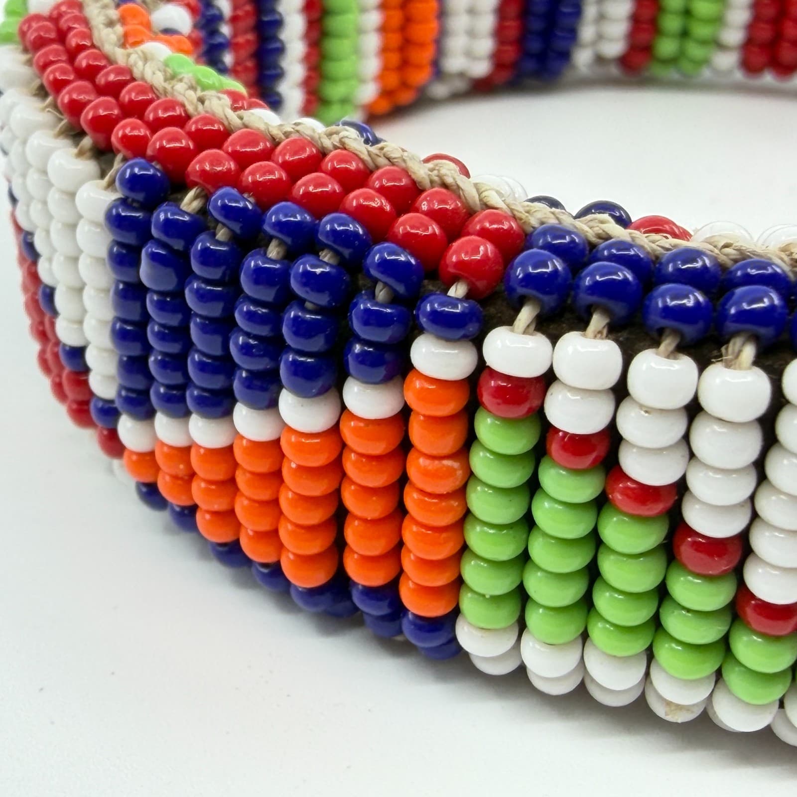 Boho Colorful Seed Bead Chunky Bangle Cuff Bracelet Festival Gift Statement - Thumbnail 4