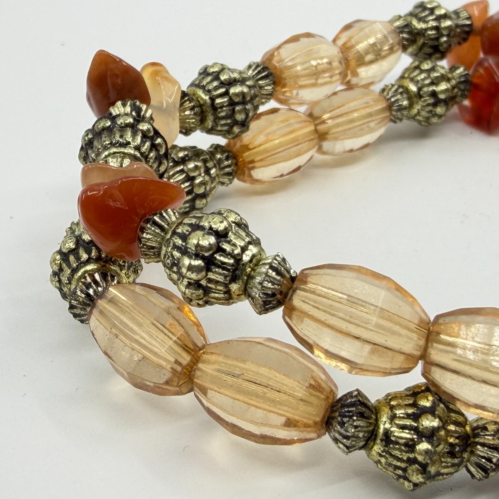 Boho Layered Bead Bracelet with Earthy Gemstone Accents Statement Jewelry Gift - Thumbnail 7