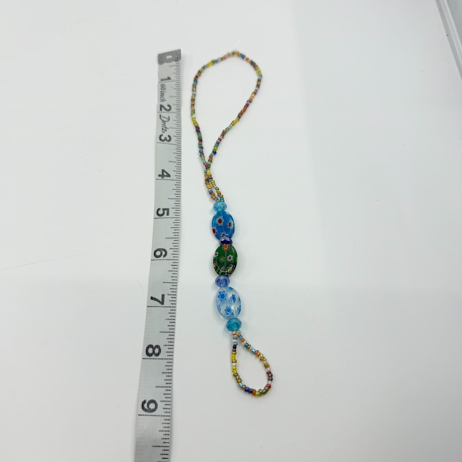 Colorful Boho Floral Barefoot Sandals Set Festival Beach Jewelry Multi-Color - Thumbnail 8