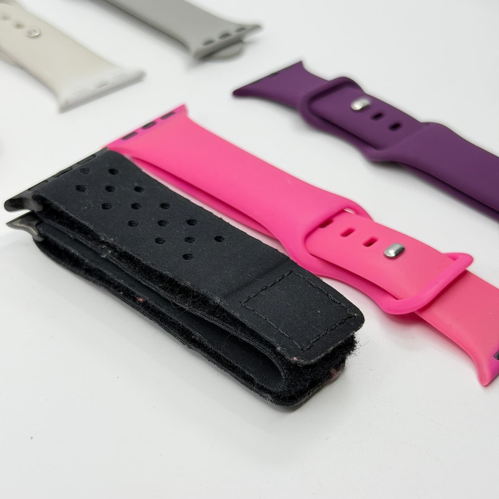 Lot of 6 Replacement Watch Bands Silicone & Sport Straps Colorful Mixed Bundle - Thumbnail 5
